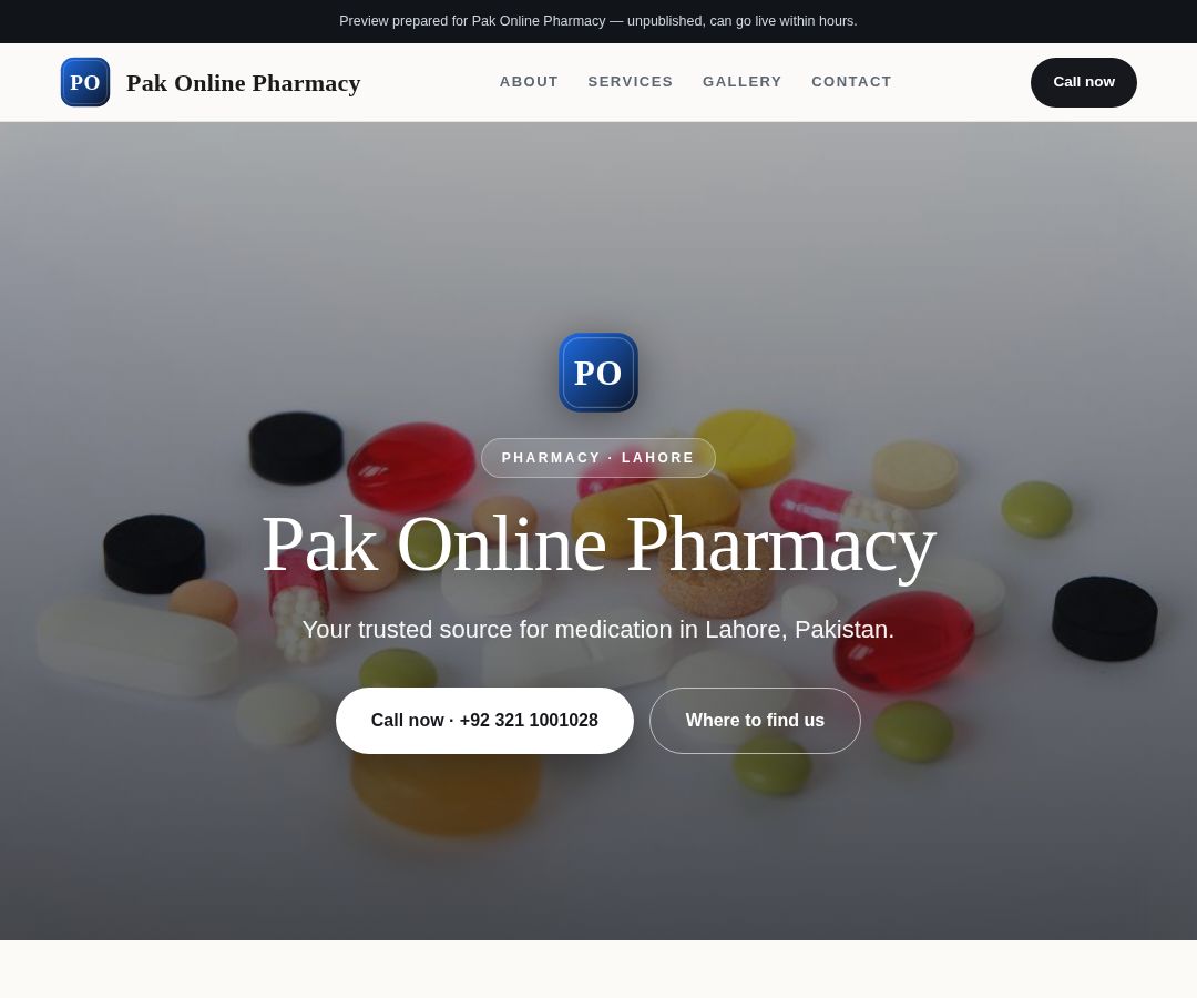 Pak Online Pharmacy