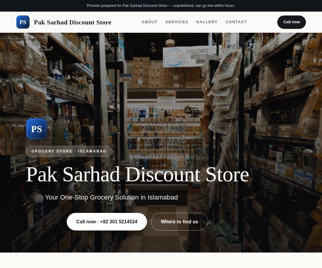 Pak Sarhad Discount Store