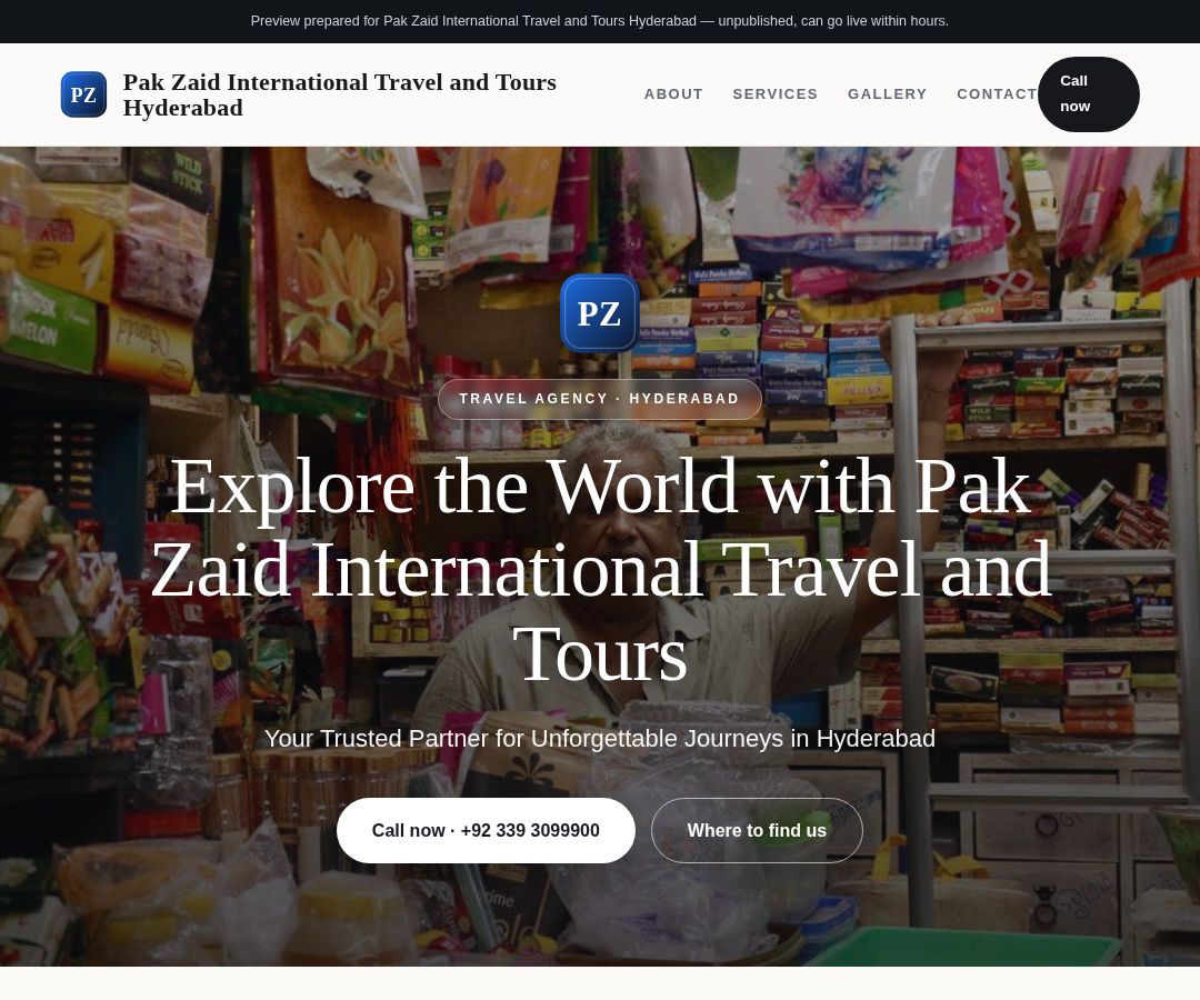 Pak Zaid International Travel and Tours Hyderabad