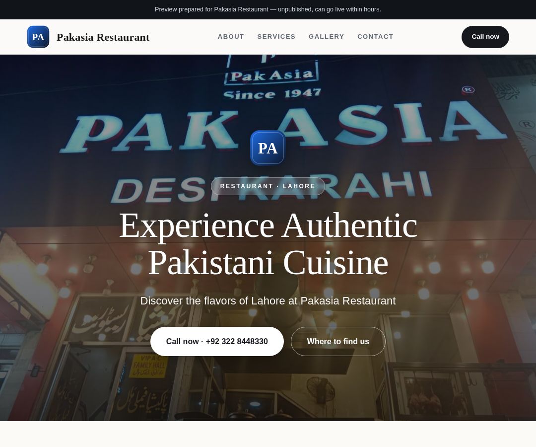 Pakasia Restaurant