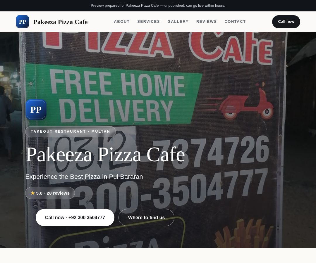 Pakeeza Pizza Cafe