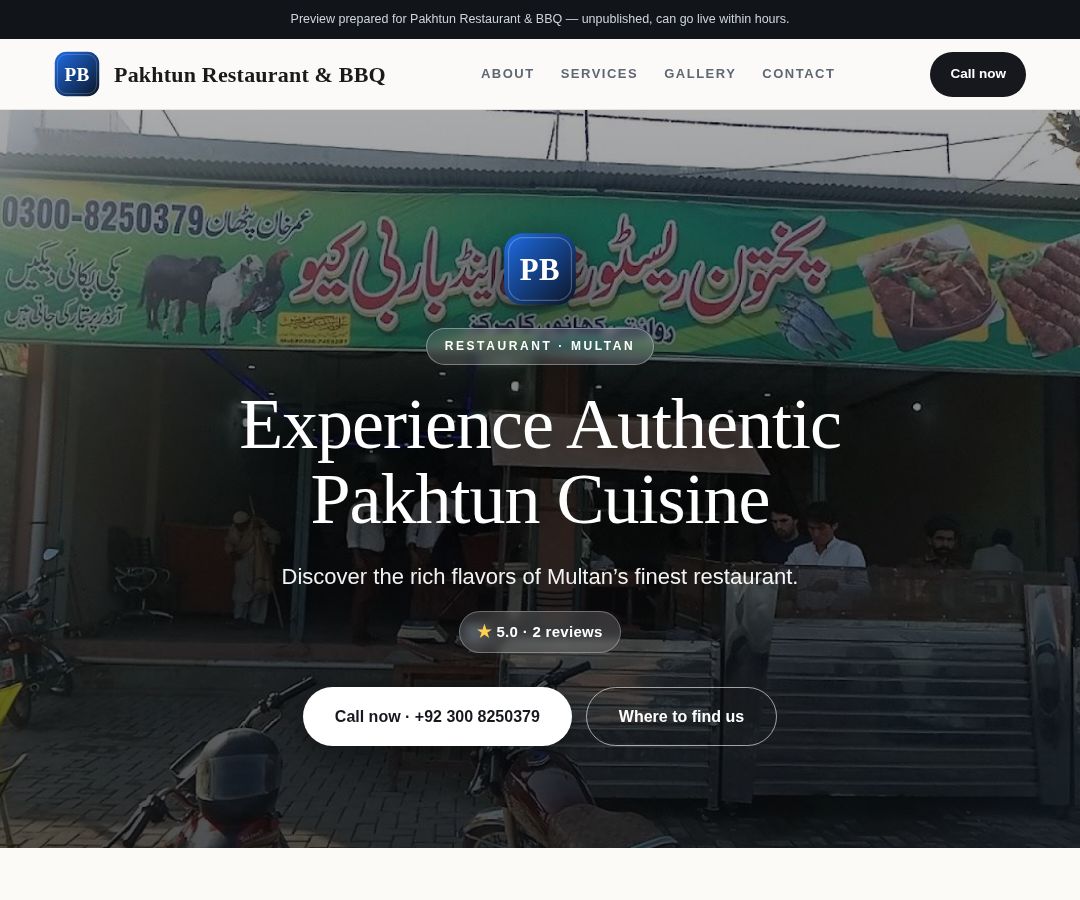 Pakhtun Restaurant & BBQ