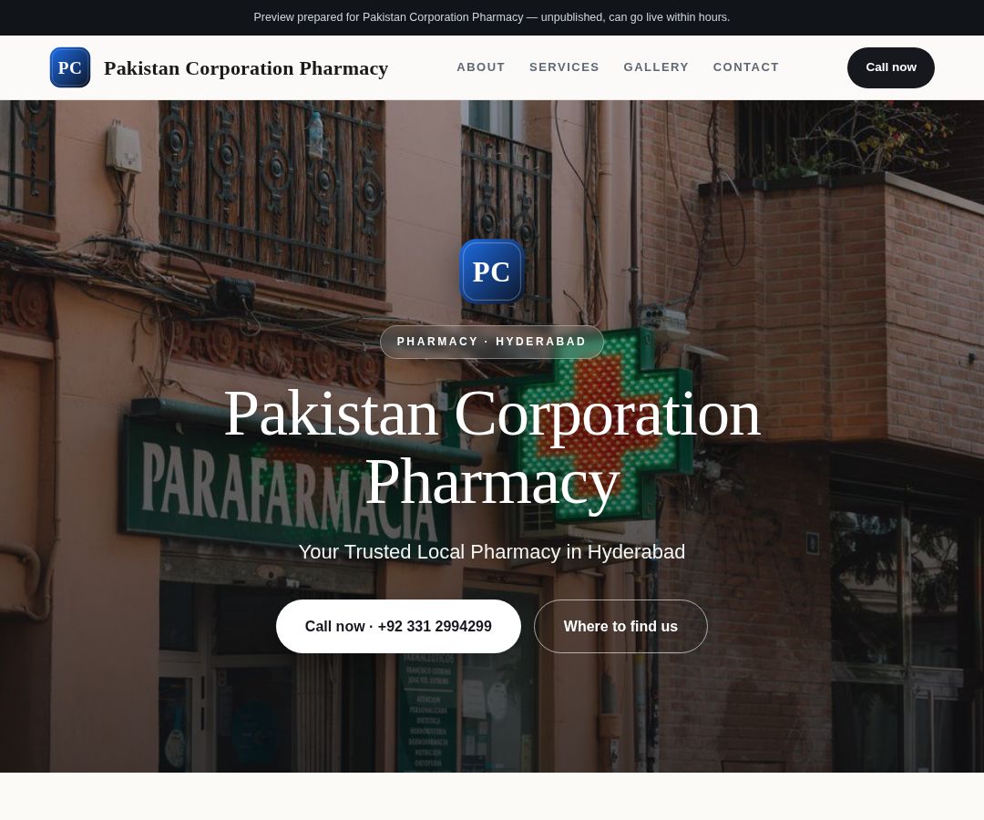 Pakistan Corporation Pharmacy