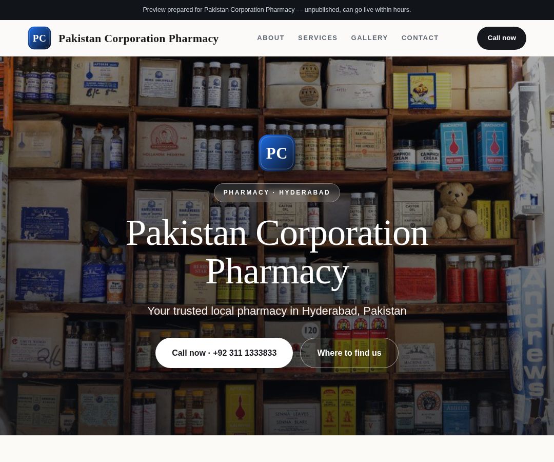 Pakistan Corporation Pharmacy