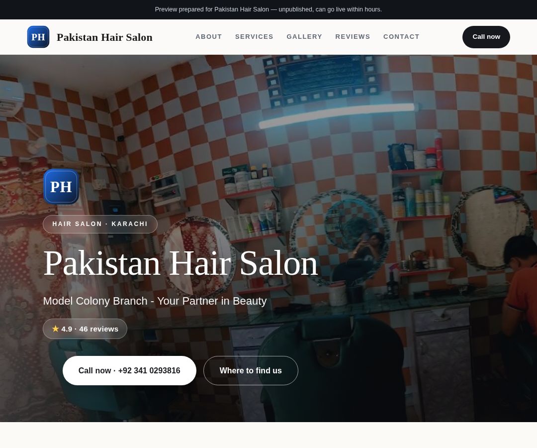 Pakistan Hair Salon