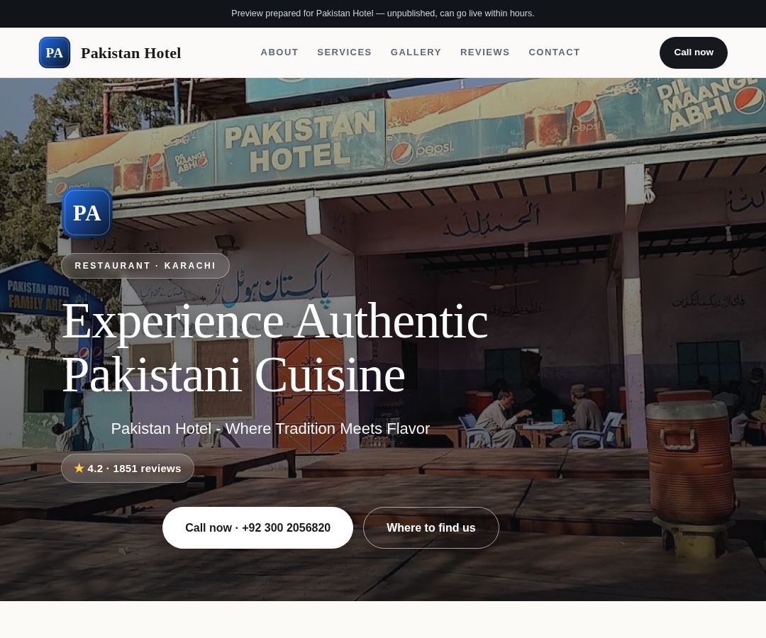 Pakistan Hotel