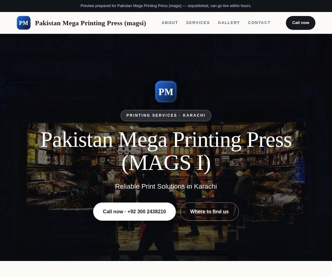 Pakistan Mega Printing Press (magsi)