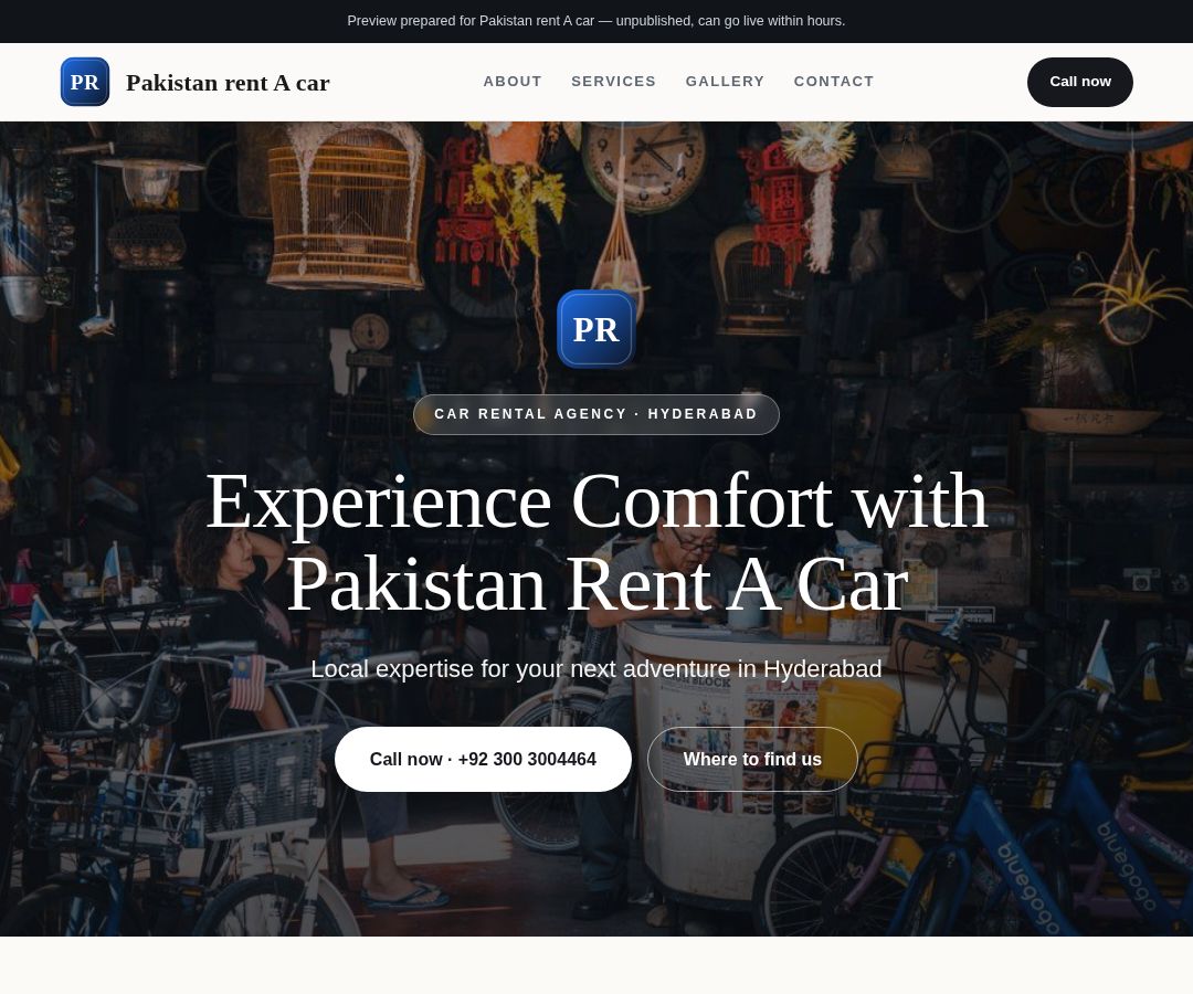 Pakistan rent A car
