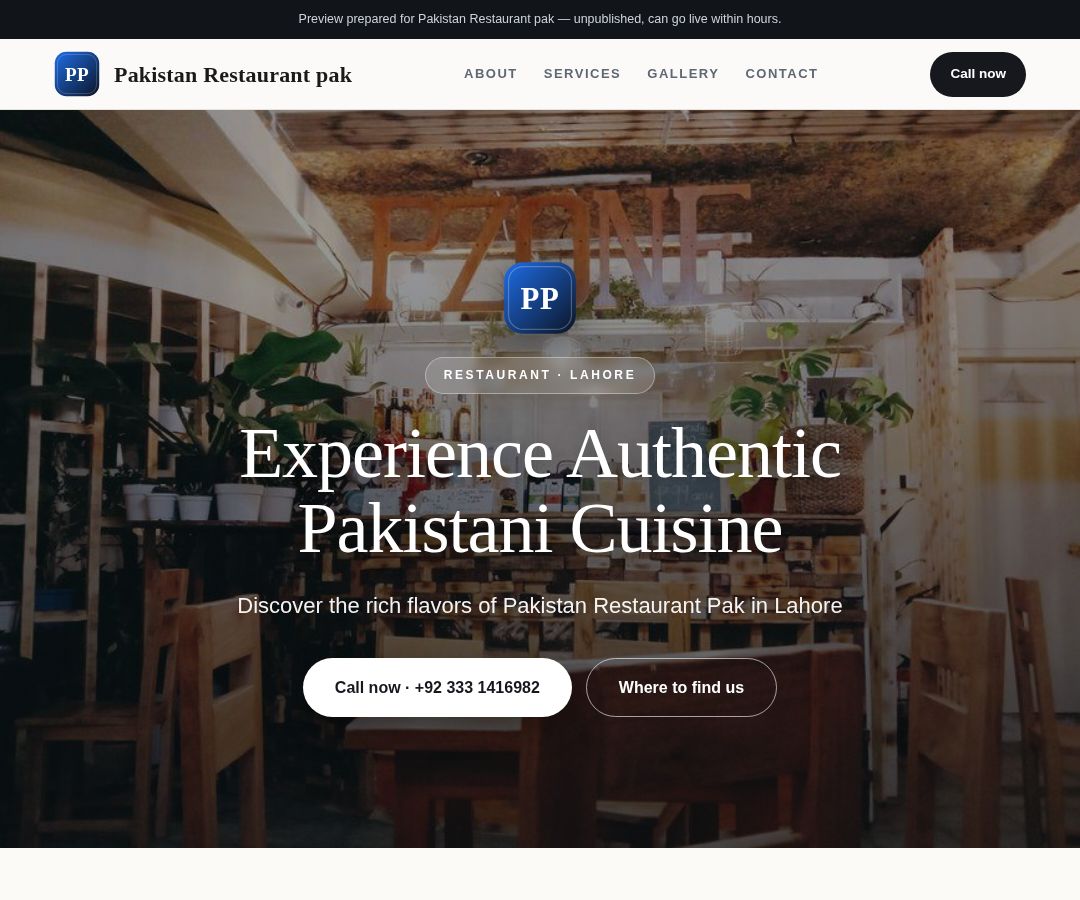 Pakistan Restaurant pak