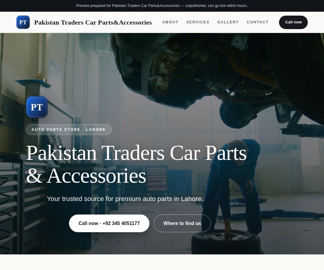 Pakistan Traders Car Parts&Accessories