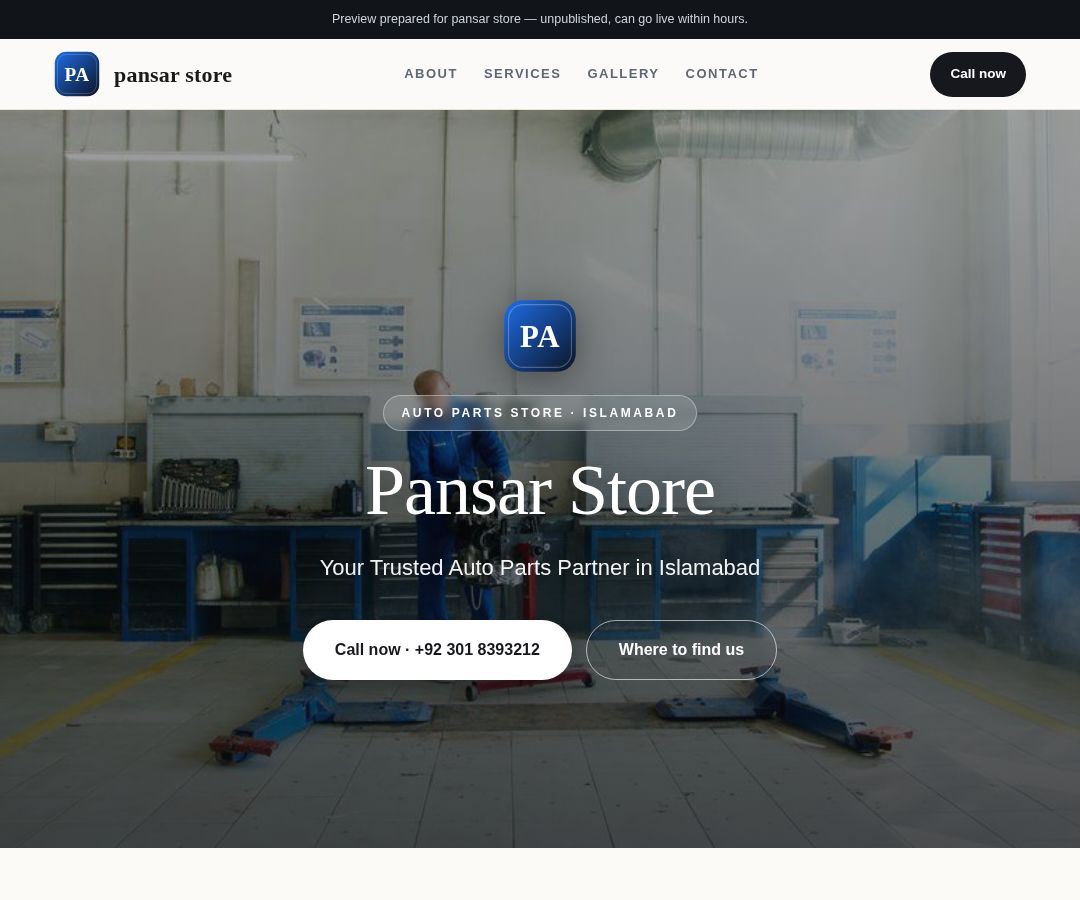 pansar store