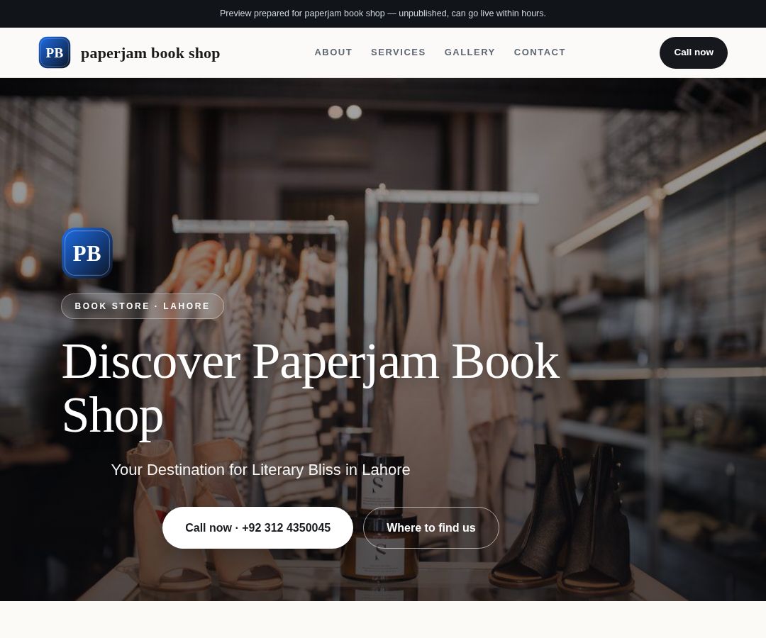 paperjam book shop