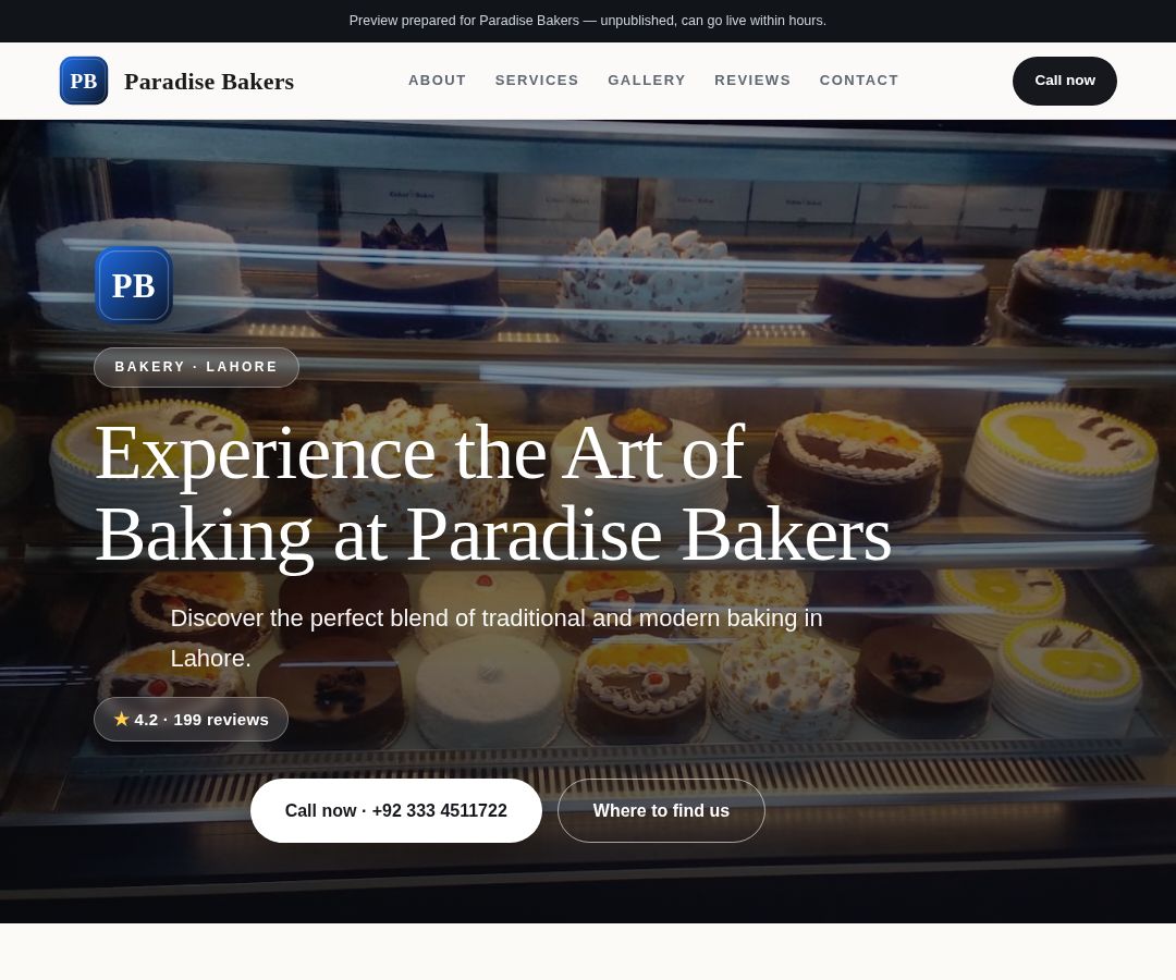 Paradise Bakers