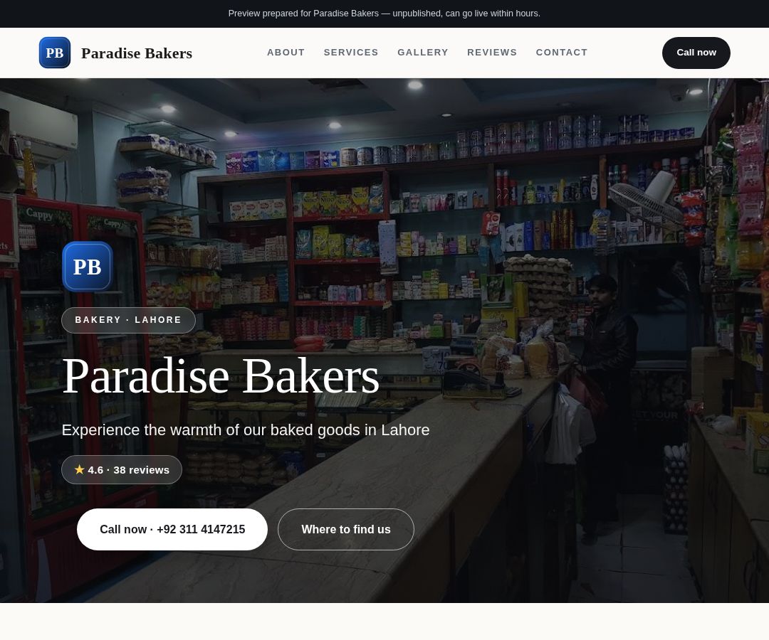 Paradise Bakers