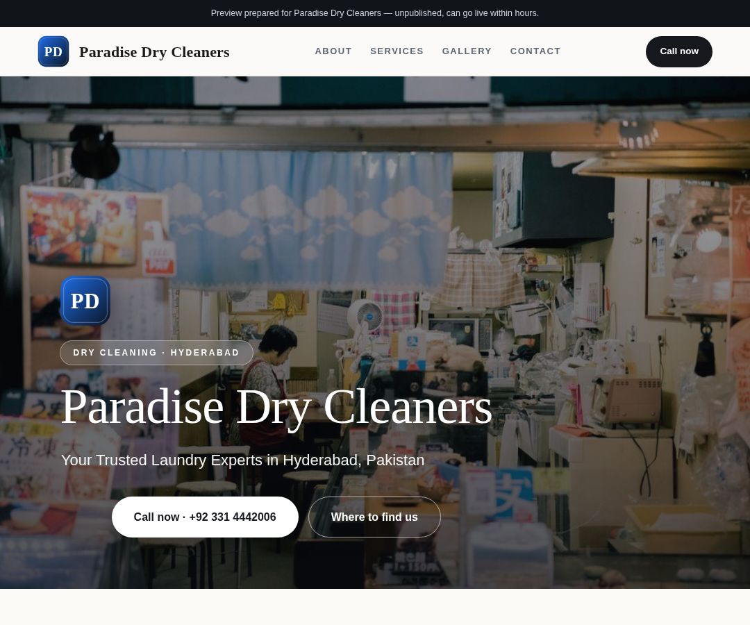 Paradise Dry Cleaners