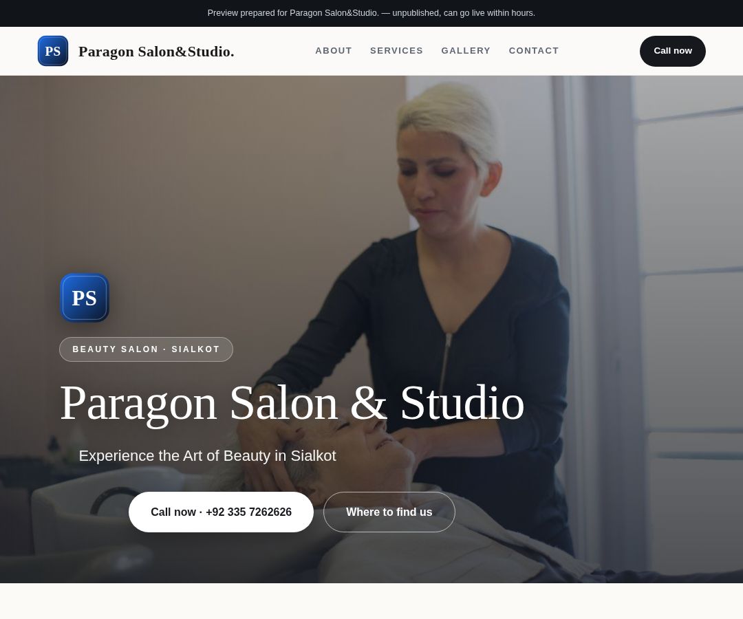 Paragon Salon&Studio.