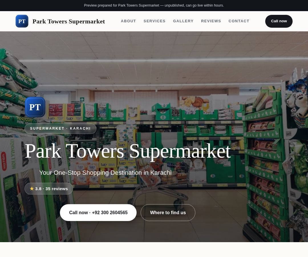 Park Towers Supermarket