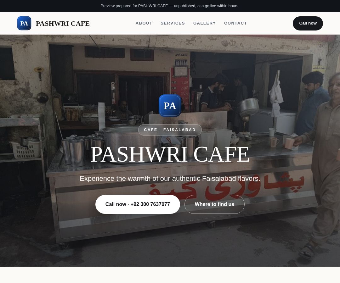 PASHWRI CAFE