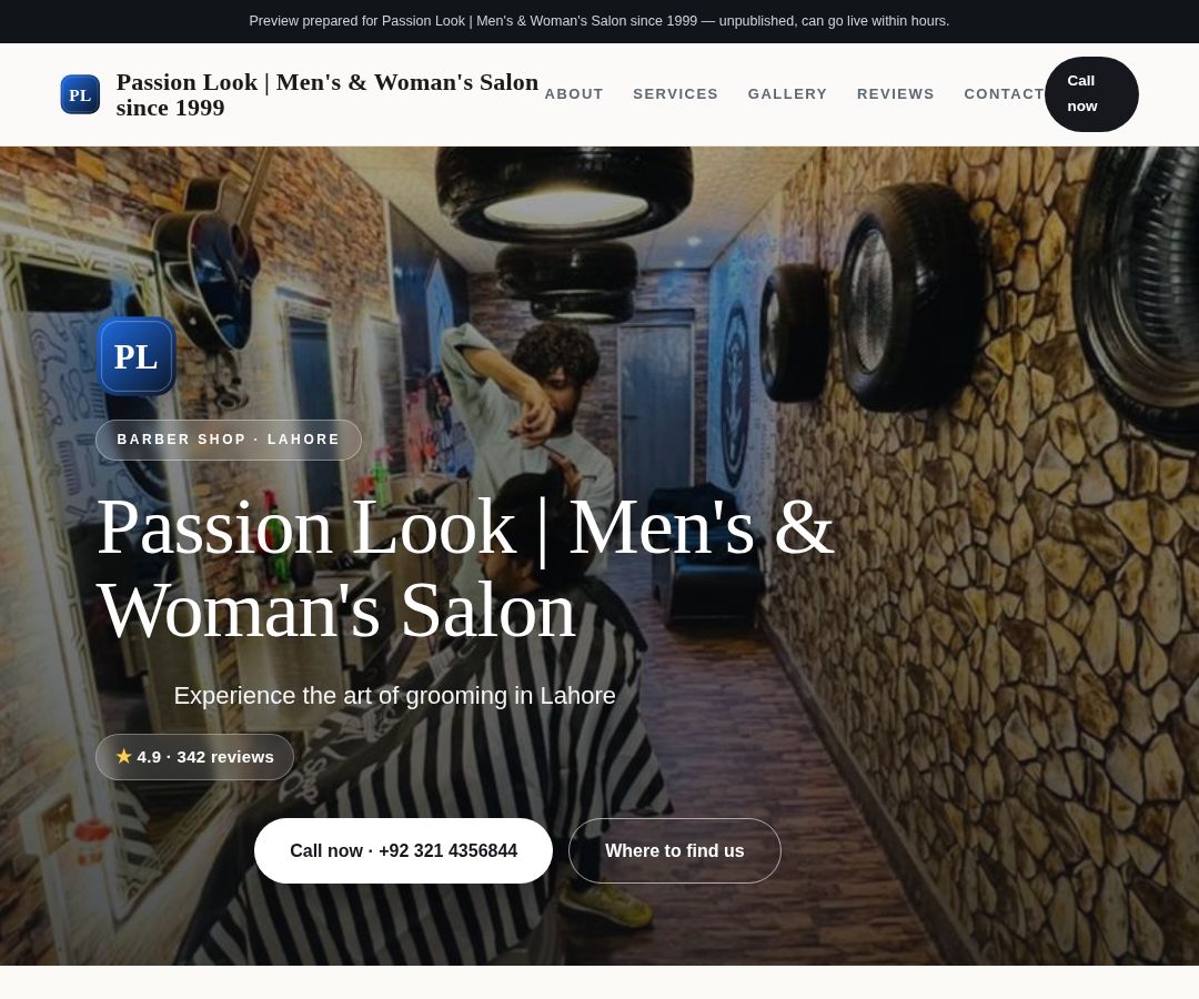 Passion Look | Men's & Woman's Salon since 1999