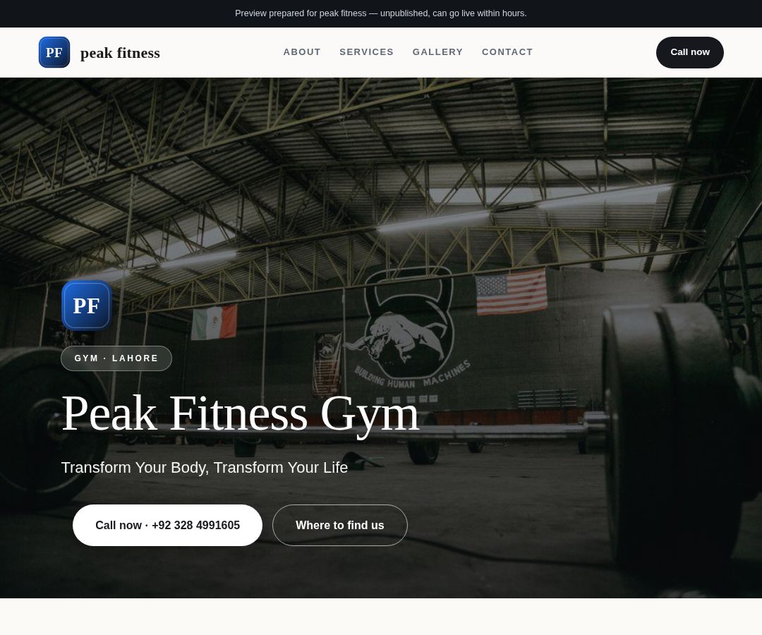 peak fitness