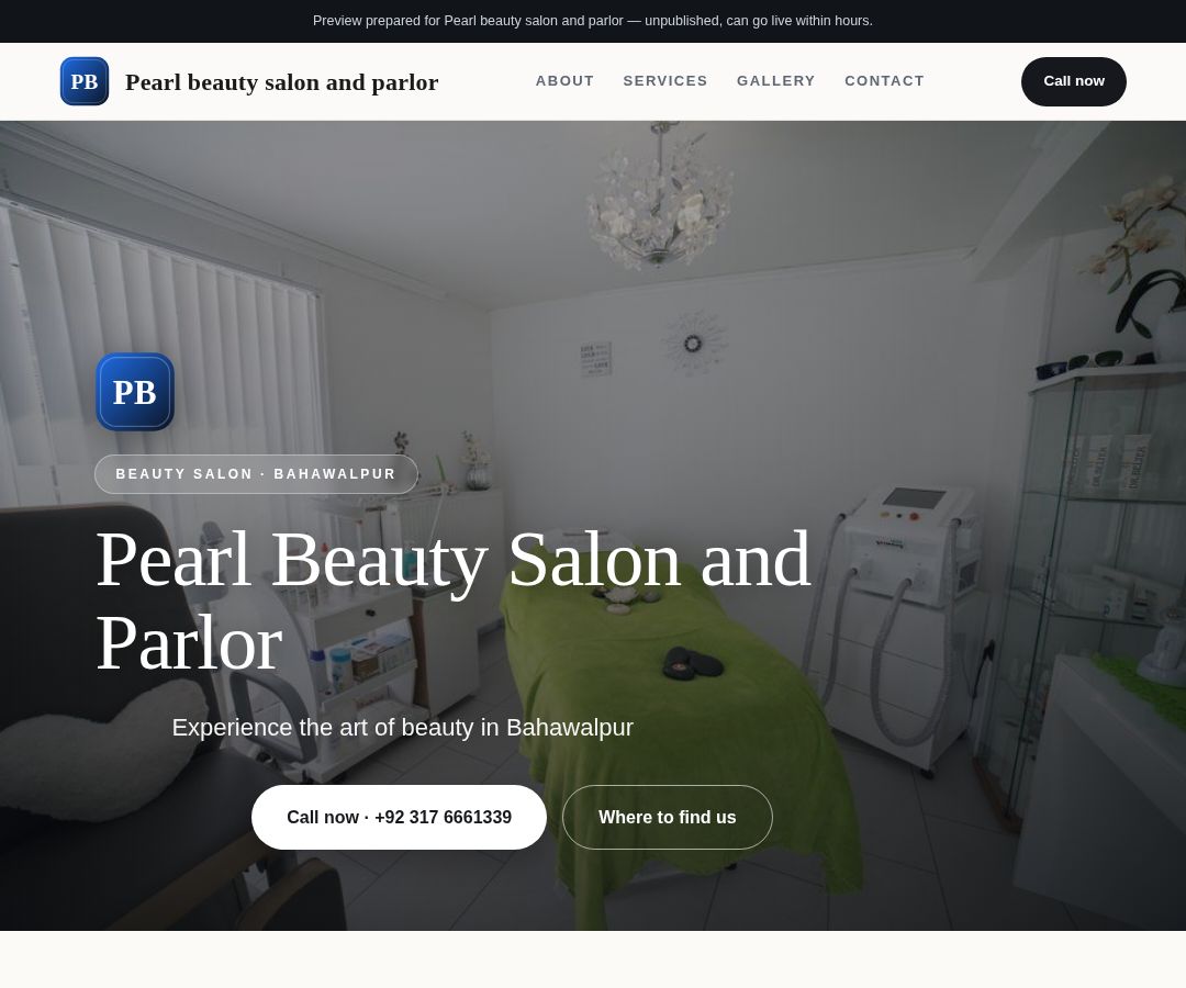 Pearl beauty salon and parlor