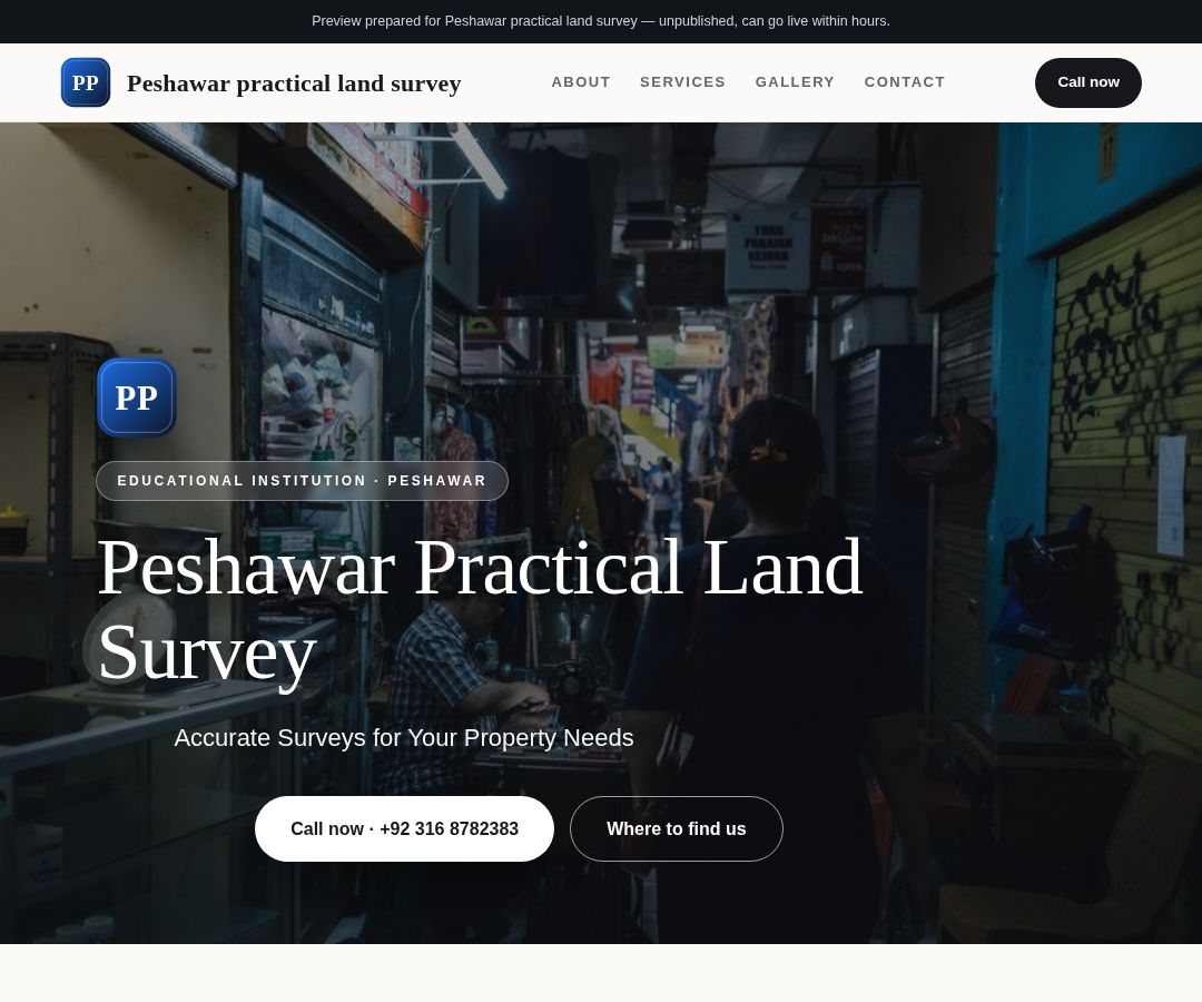 Peshawar practical land survey