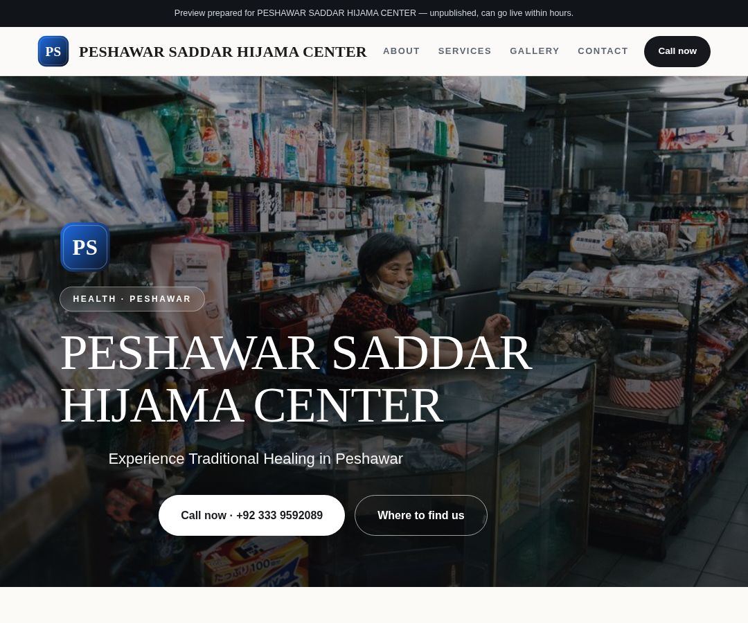 PESHAWAR SADDAR HIJAMA CENTER