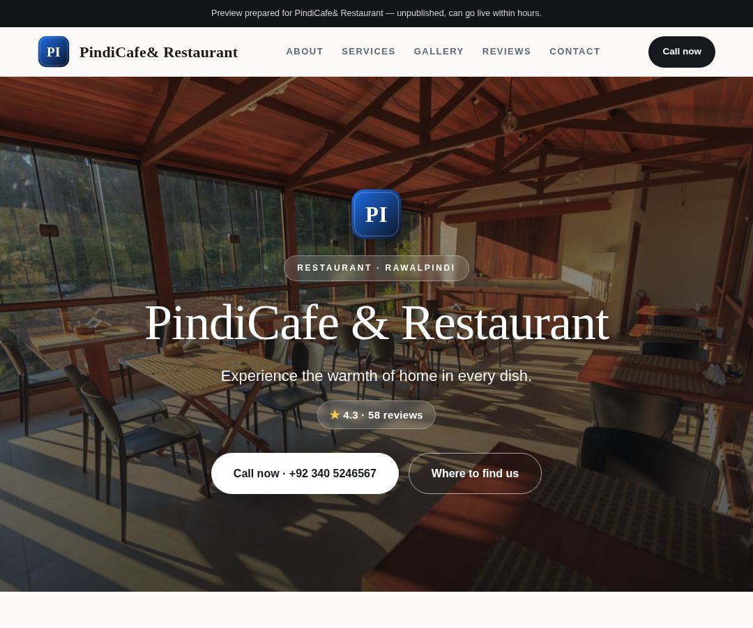 PindiCafe& Restaurant