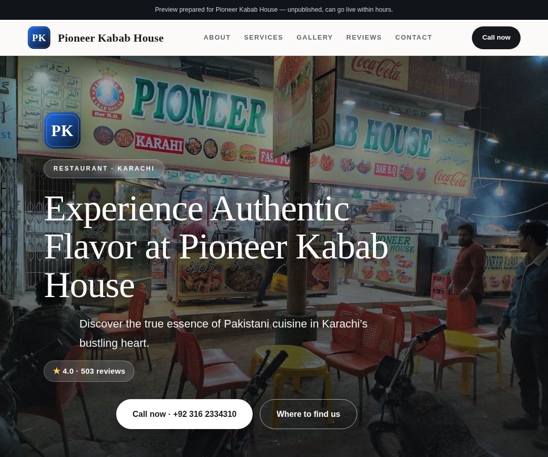 Pioneer Kabab House