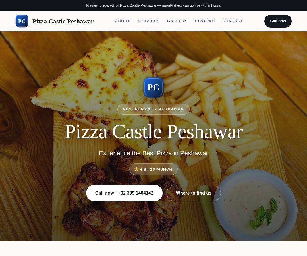Pizza Castle Peshawar