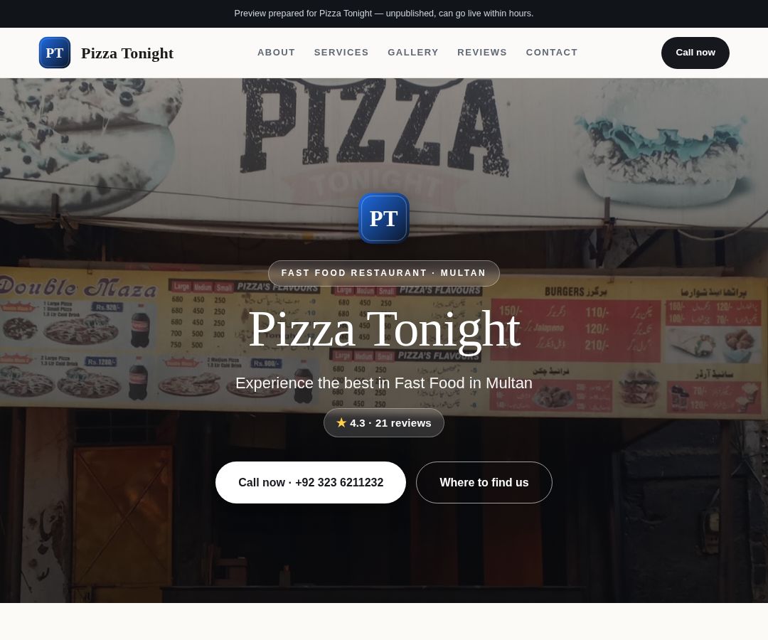 Pizza Tonight