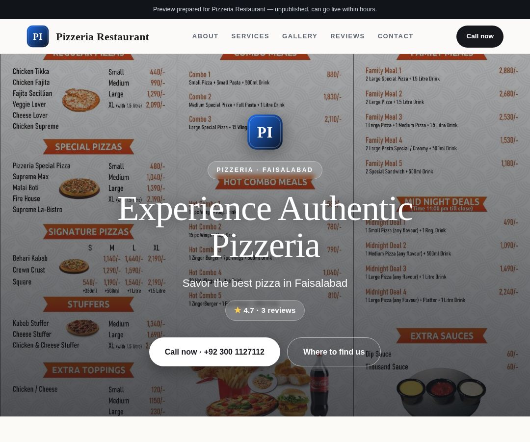 Pizzeria Restaurant