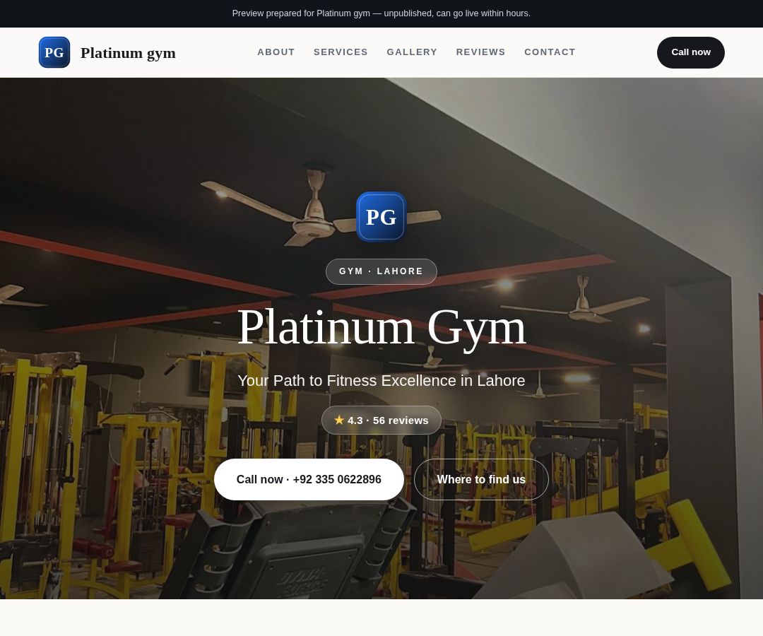 Platinum gym