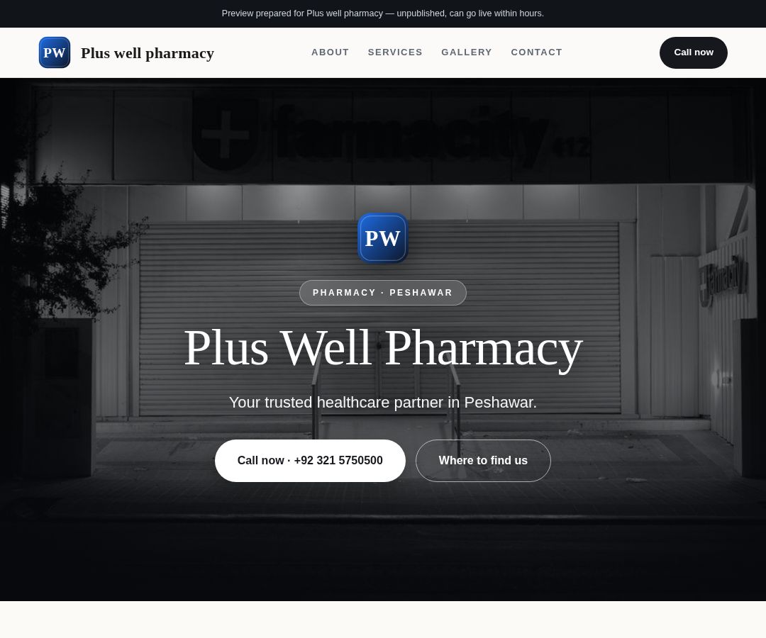 Plus well pharmacy