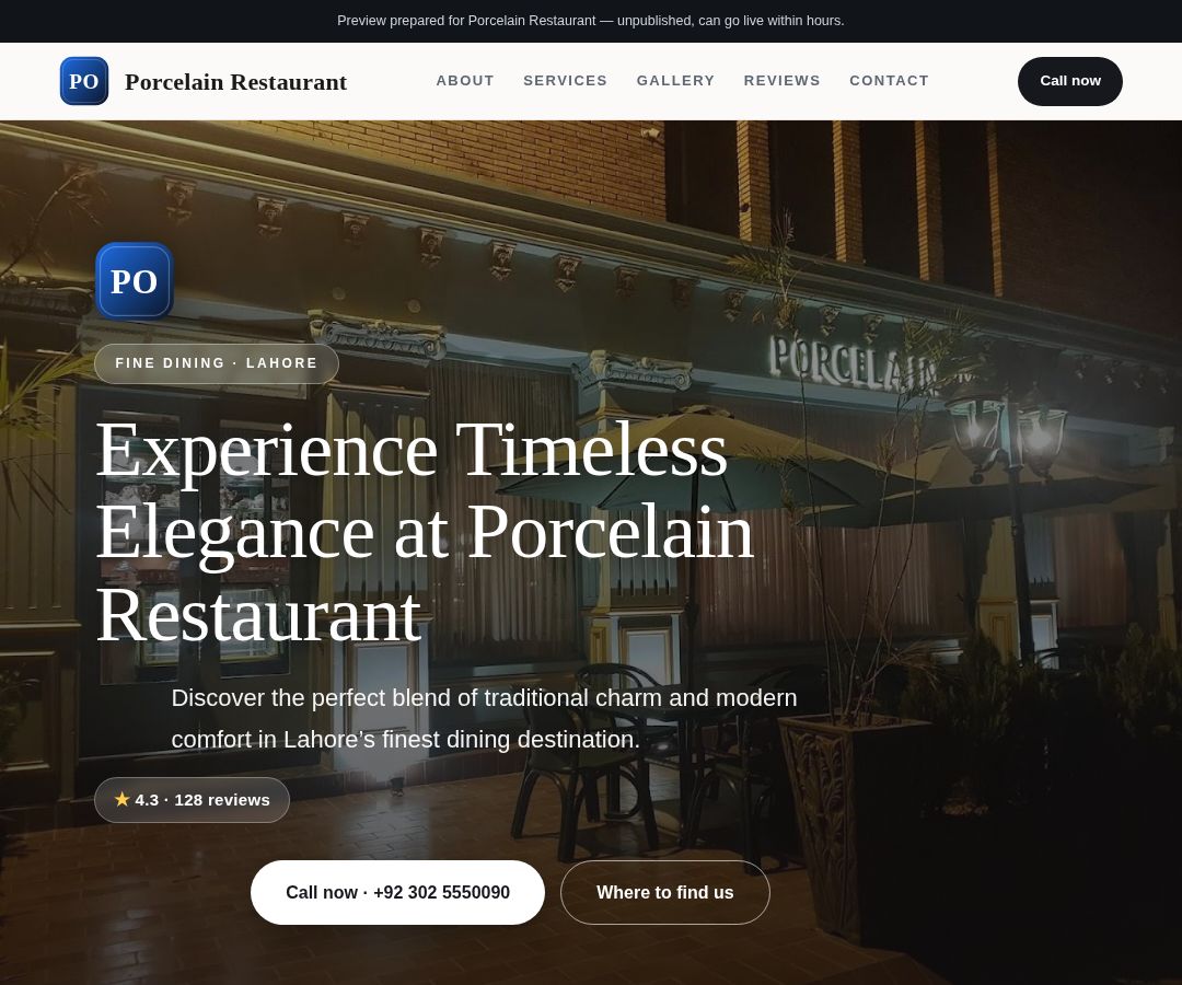 Porcelain Restaurant