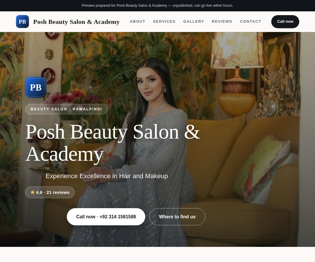 Posh Beauty Salon & Academy