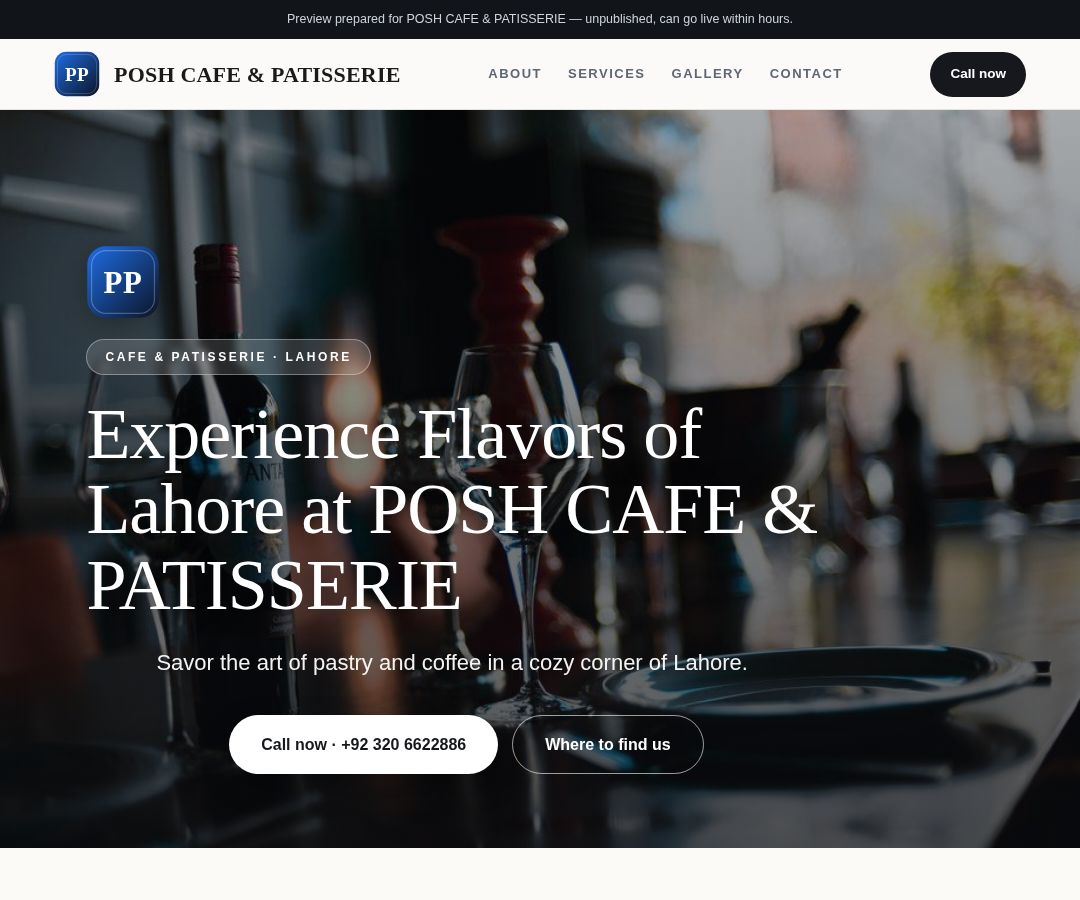 POSH CAFE & PATISSERIE