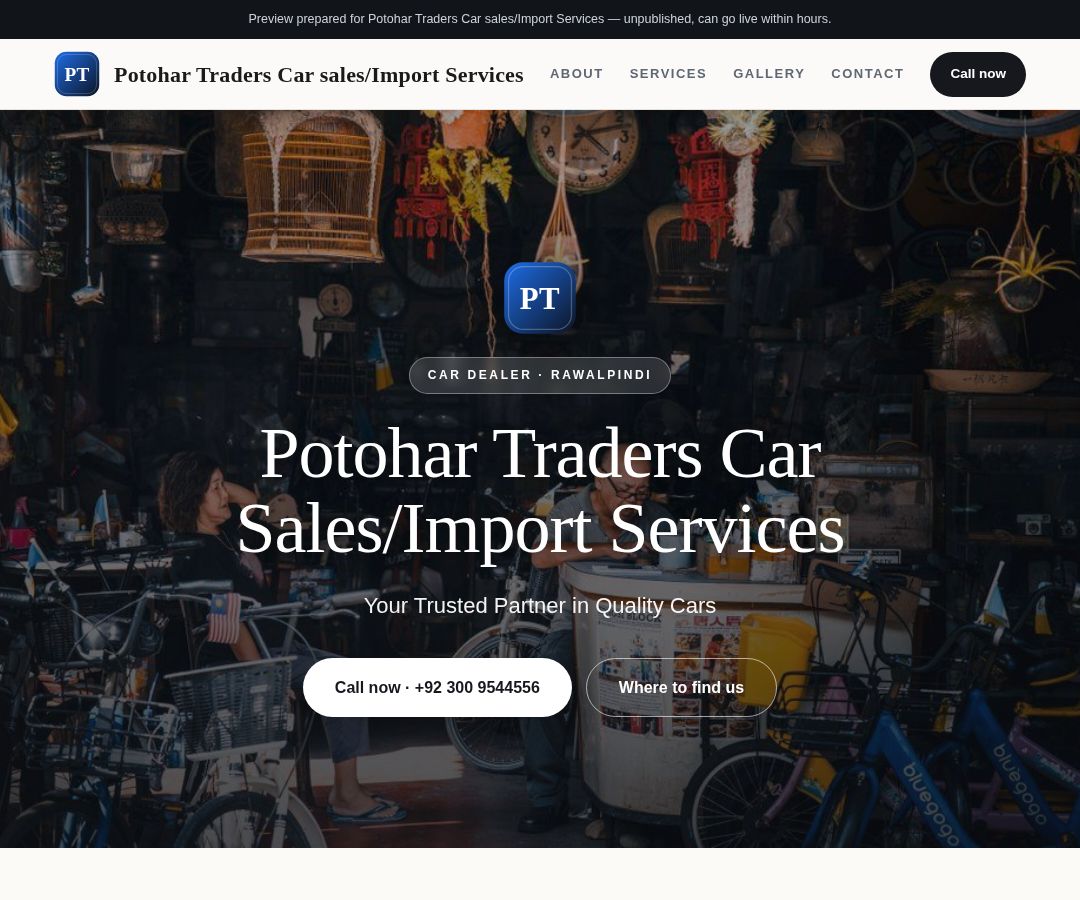 Potohar Traders Car sales/Import Services