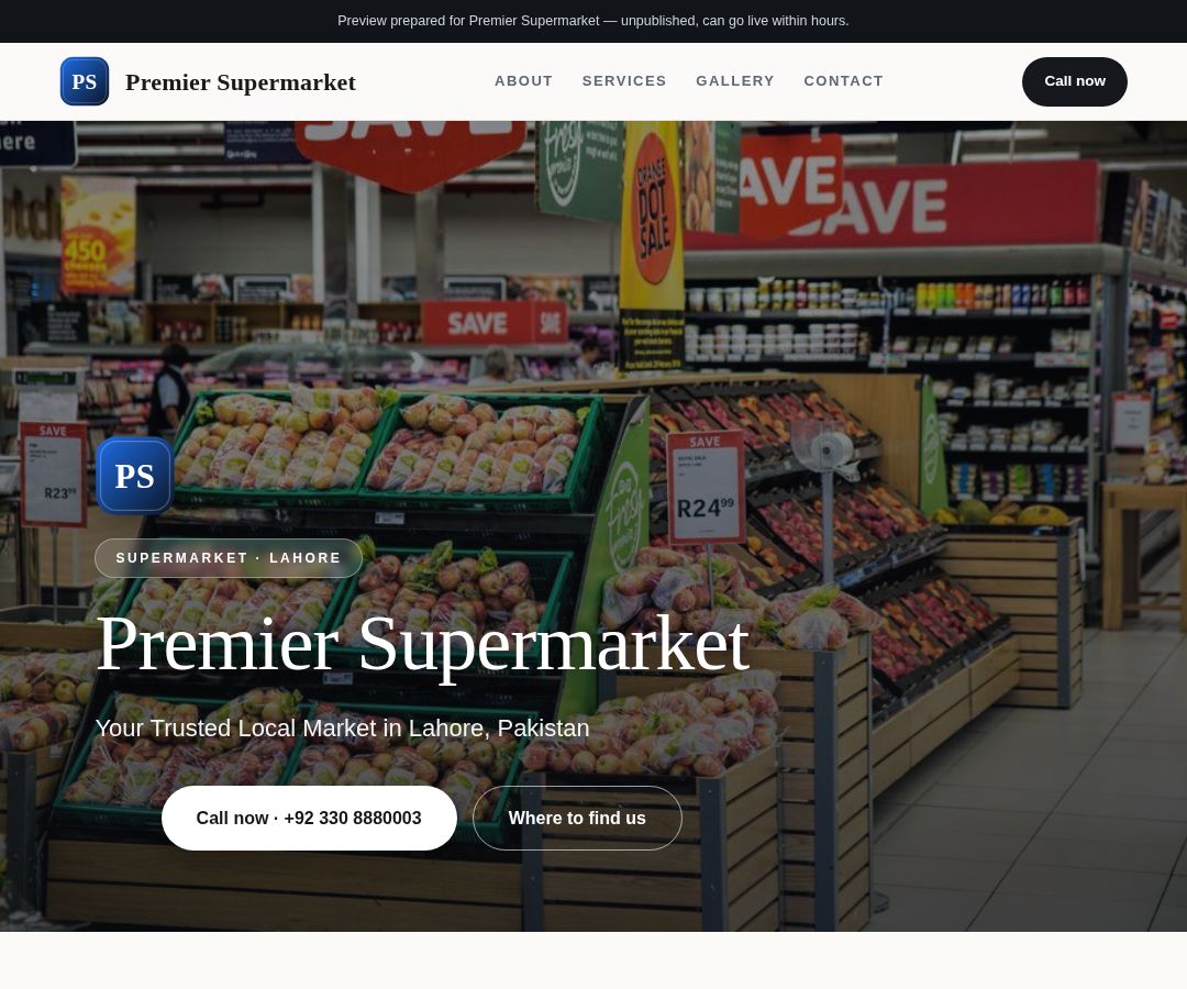 Premier Supermarket