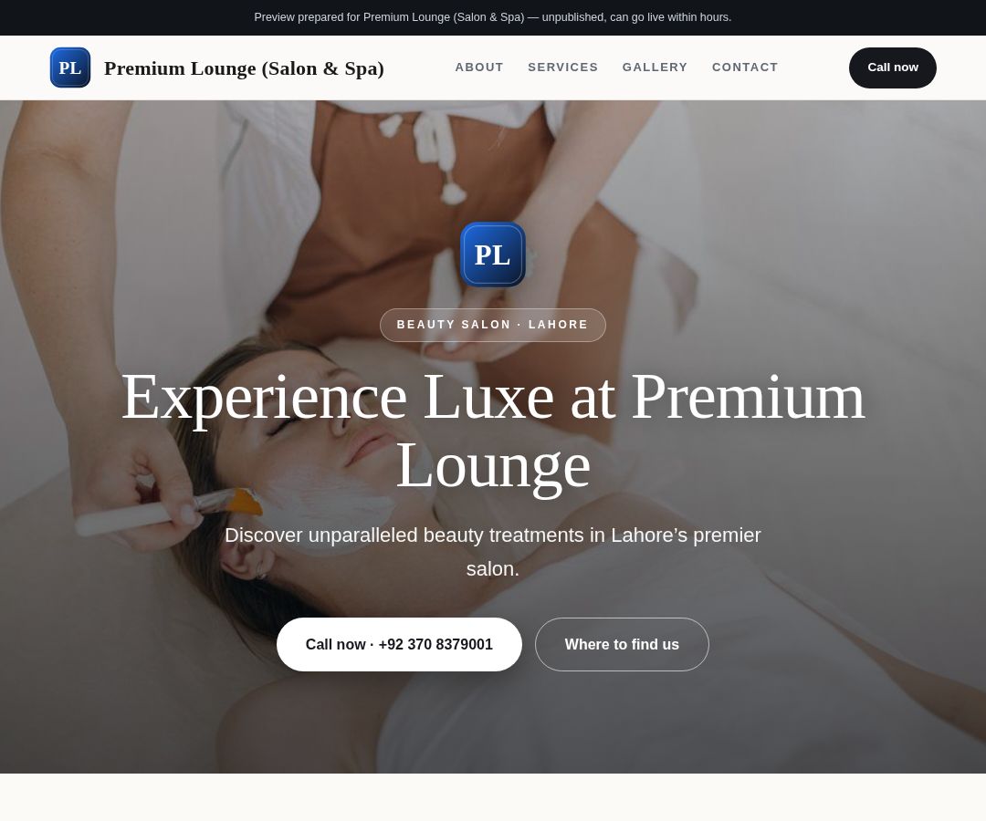 Premium Lounge (Salon & Spa)
