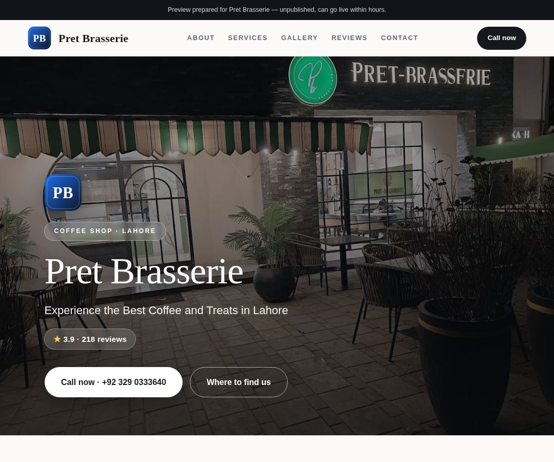 Pret Brasserie