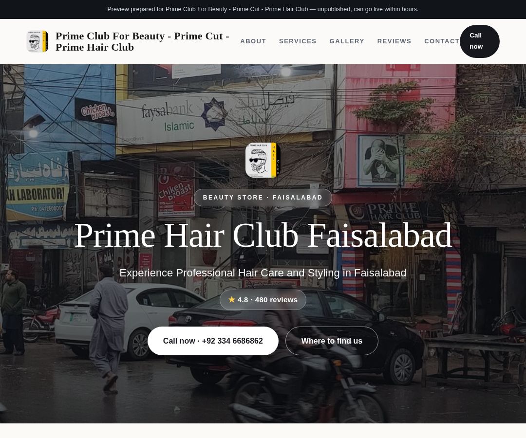 Prime Club For Beauty - Prime Cut - Prime Hair Club