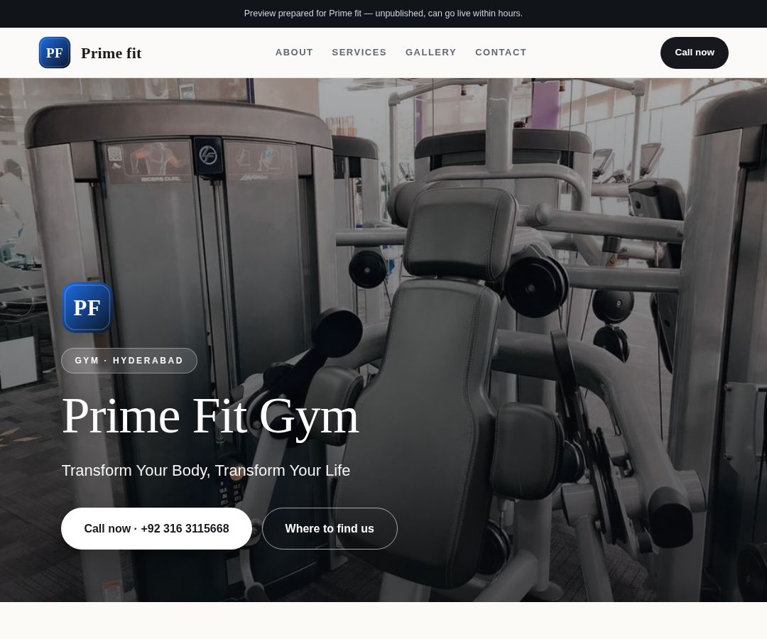 Prime fit
