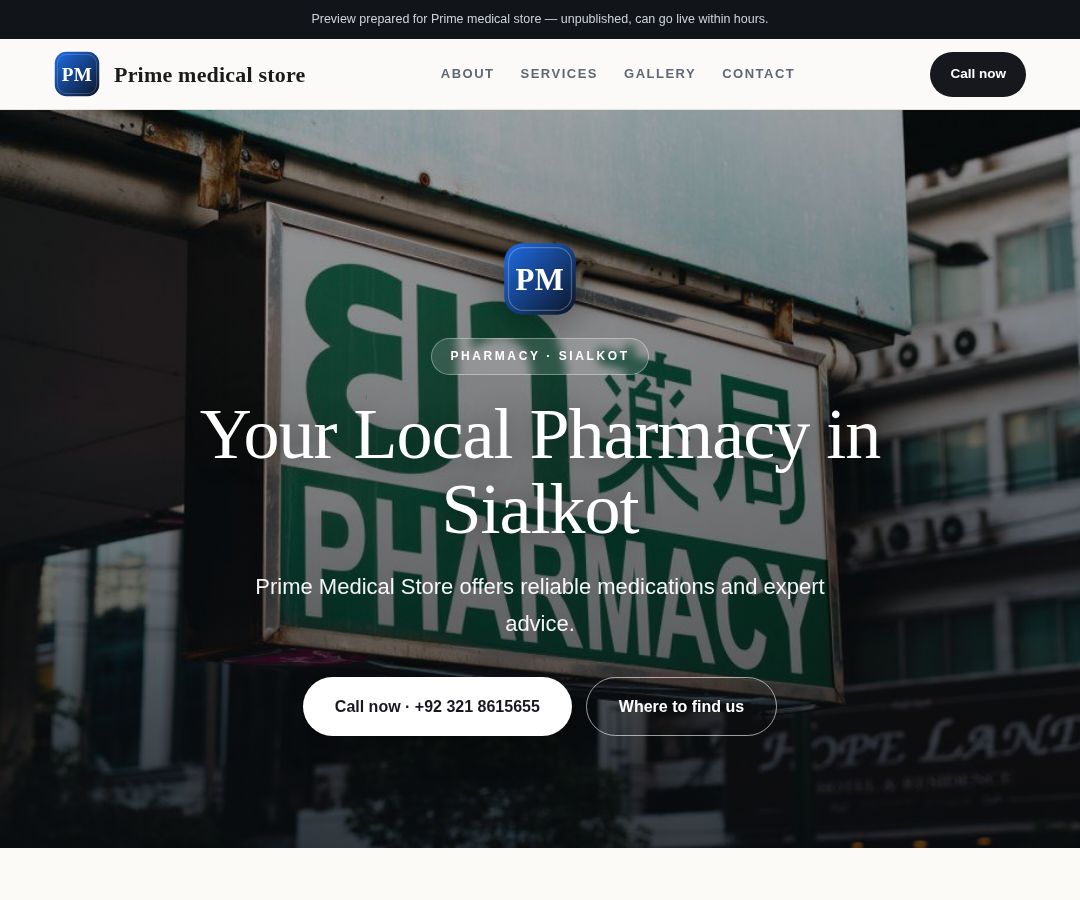 Prime medical store