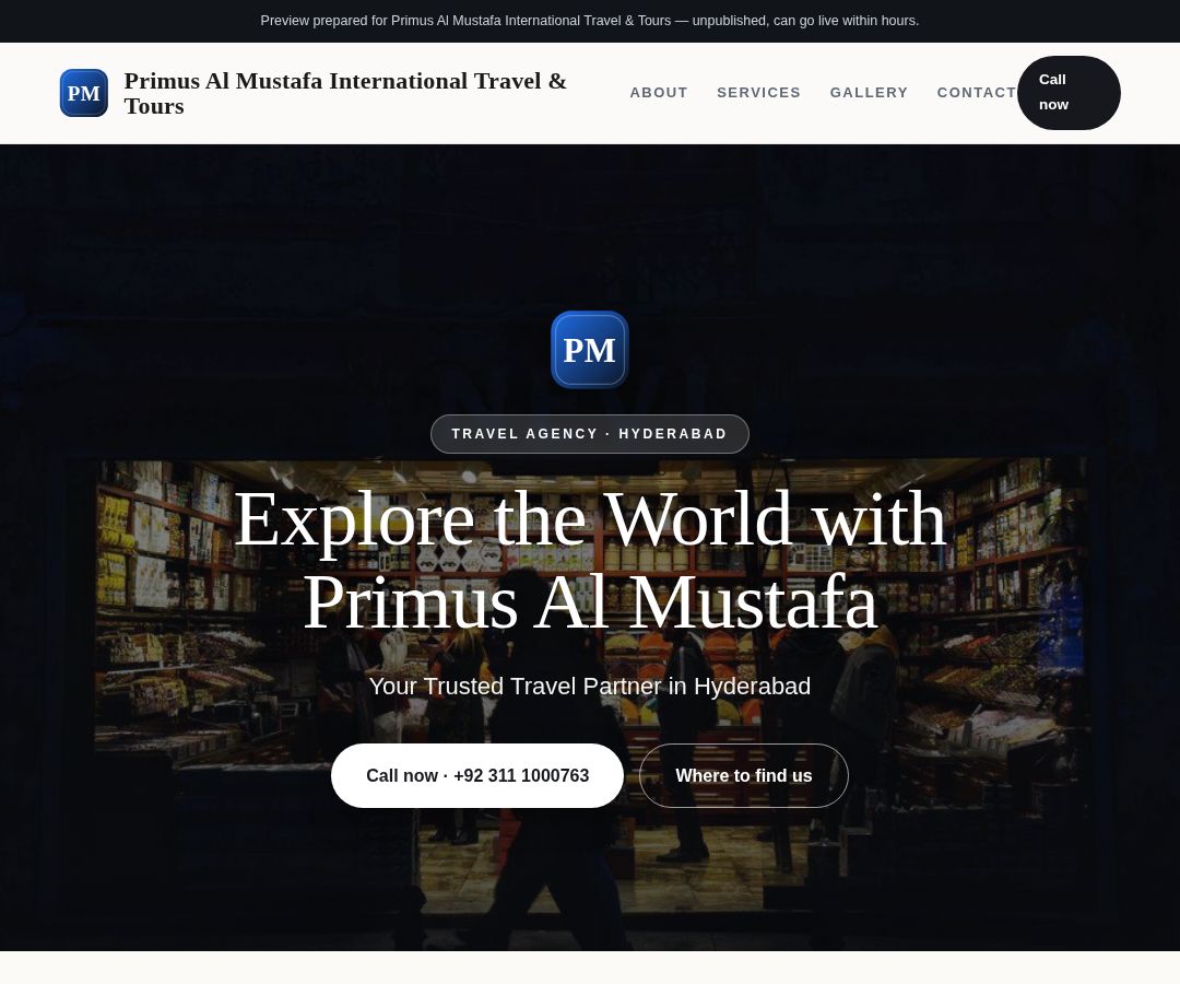 Primus Al Mustafa International Travel & Tours