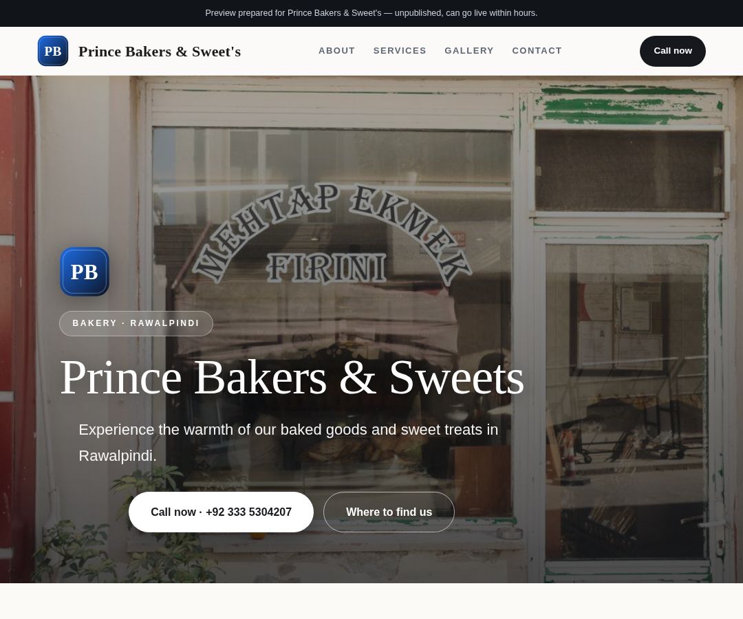 Prince Bakers & Sweet's