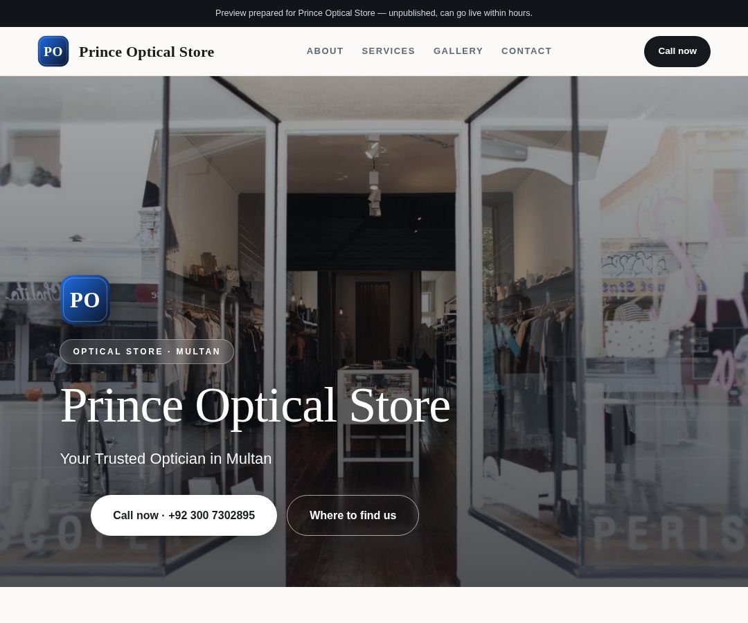 Prince Optical Store
