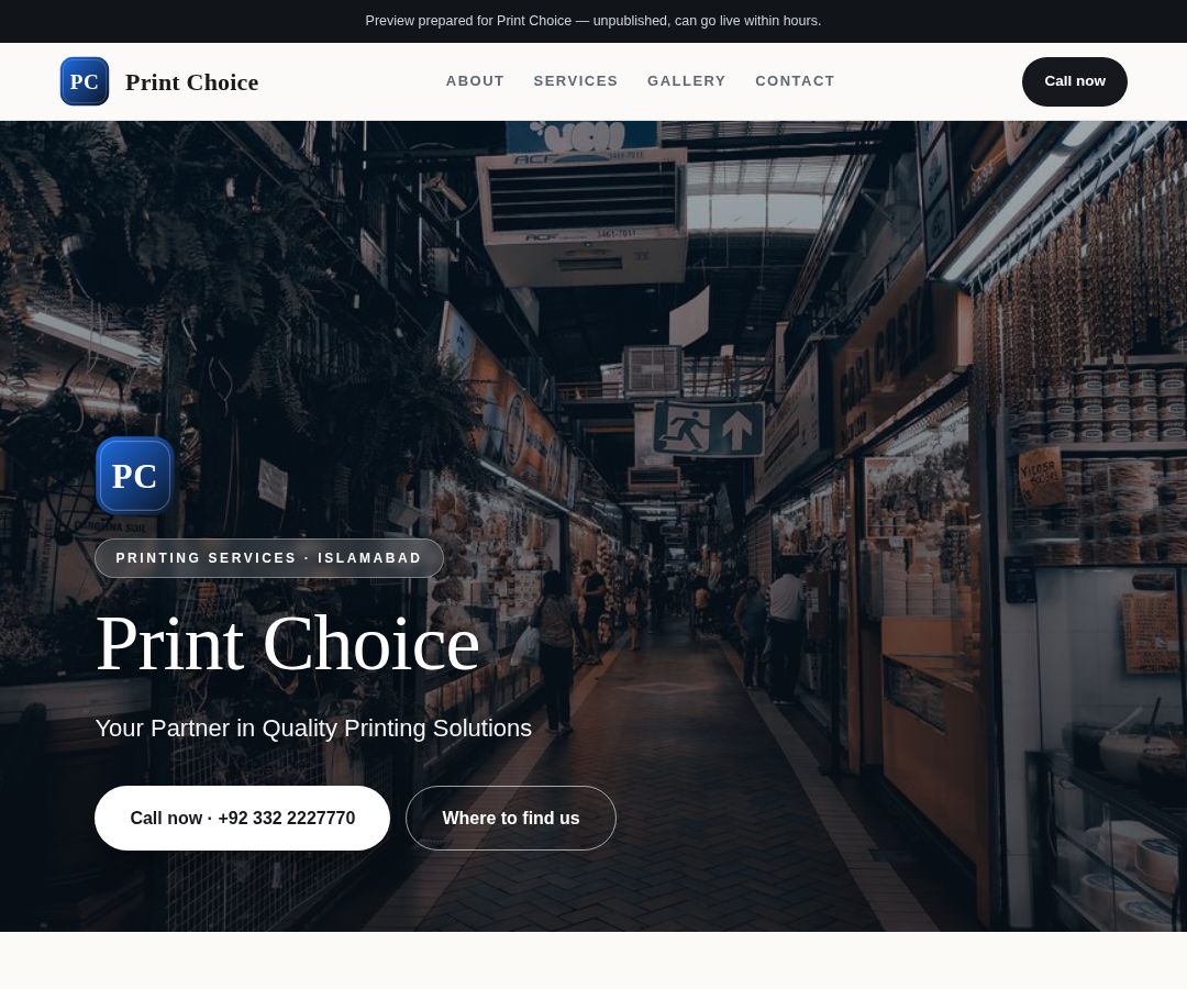 Print Choice