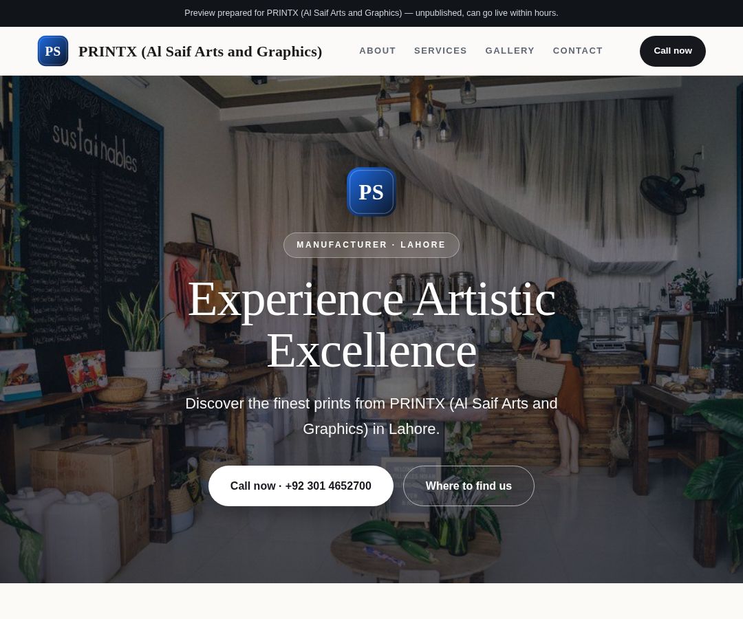 PRINTX (Al Saif Arts and Graphics)