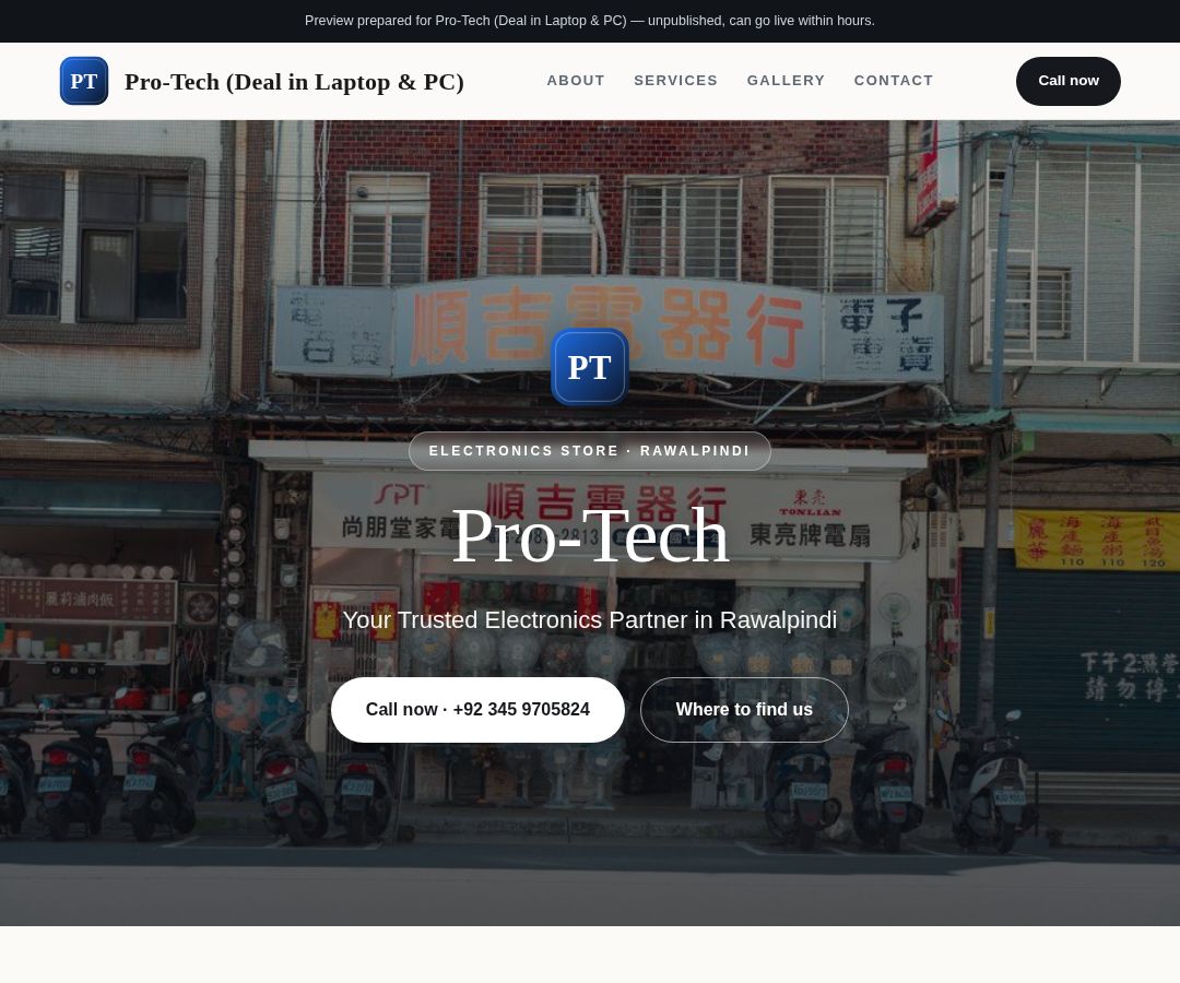 Pro-Tech (Deal in Laptop & PC)